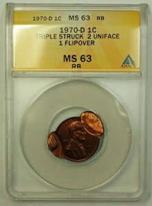 1970-D J[ yj[ G[RC gvXgbN 2 jtFCX 1 tbvI[o[ ANACS MS-63 RB
