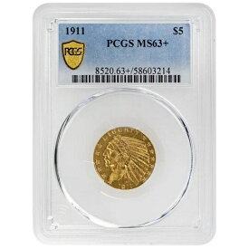 1911年 5ドル インド PCGS MS63+ 希少コイン