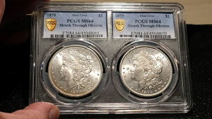 ꗑo - 1879 NK _[ $1 PCGS MS 64 \ʂ̃G[ʂđł܂B