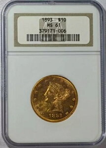 1893�N P �S�[���h �C�[�O�� ���o�e�B�w�b�h NGC MS-61