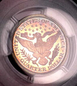 BARBER QUARTER 1897 PCGS PR 64 �J���I ���C���{�[ �����[ �V���s�� �������t�� �f���炵��!