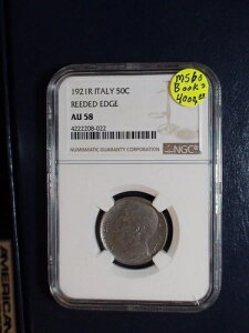 ���ɒ����� 1921R �C�^���A 50 �Z���e�V�~ NGC AU58 ���[�h�G�b�W 50C �R�C�� �������w�����܂��傤!