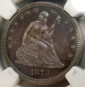 1879�N ���o�e�B���� �ɂ߂Ċ� 1100���̂ݐ��� NGC�v���[�t 65 PQ GEM+