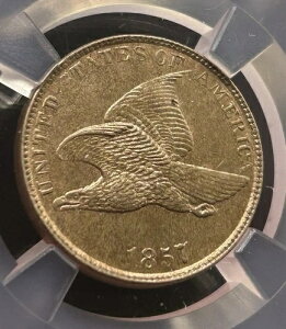 1857年 フライングイーグル セント 1セント - NGC MS64 ボールトボックス シリーズ9 レッドコア