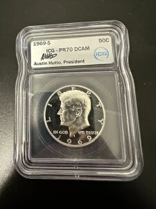 1969-S PlfB n[t_[ v[t ICG PF 70 fB[vJI PR70DCAM 50C
