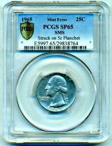 1965N PCGS SP65 SMS 25C on SMS 5C ? XyV~g ? $5,175-APR VgNH[^[