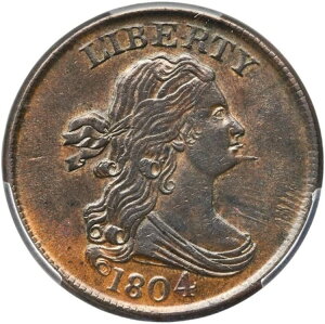 1804 C-8 R-1 PCGS MS 63 BN �X�p�C�N�t���{�h���[�v���� �n�[�t�Z���g�R�C�� 1/2c