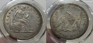 1864N ȃoeBh $1 PCGS UNC ڍ \ʉH