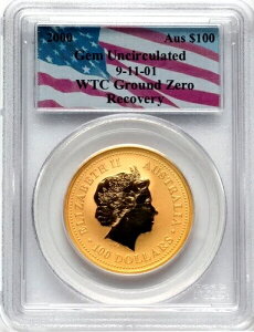 2000N I[XgA 100h PCGS GEM  2001N911 WTCOEh[