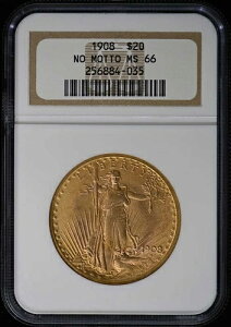 1908�N ���b�g�[�Ȃ� �Z���g�E�S�[�f���X 20�h�� NGC MS66
