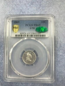 PCGS RC - 1869 PCGS PR65 AJO - W 10Zg