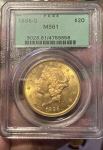 1895-S $20 PCGS M61 - ~�~���g~- ���B���e�[�W�P�[�X - ���E���ɔ��� - RATTLER WOWOWOW