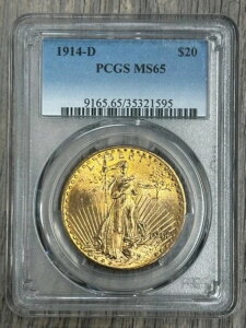 1914-D $20 ZgES[fY _uC[O PCGS MS-65AǂtAʔsRC