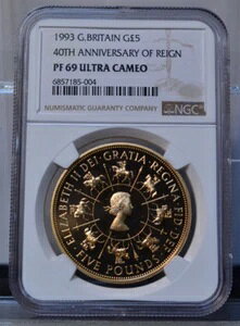 1993N p 5|h 40NLO NGC PF69 EgJI