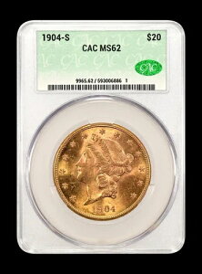 1904-S S �_�u���C�[�O���X ���o�e�B�w�b�h CACG MS 62 CAC
