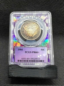 �����X�^�[?? �g�i�[ PCGS PR66+ 1904 �o�[�o�[ �n�[�t�_���[ 50�Z���g �|�b�v1 �g�[�j���O �v���[�t�R�C��