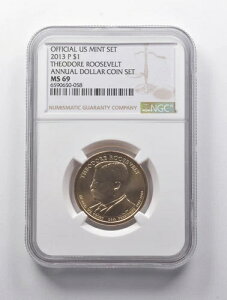 MS69 2013-P セオドア・ルーズベルト大統領1ドル硬貨セット NGC *9062