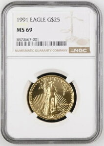 1991N 1/2IX C[O $25 NGC MS69