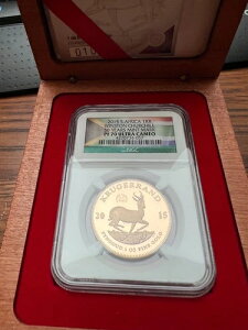 南アフリカ 2015年 1オンス クルーガーランド金貨 ウィンストン・チャーチル プライベート NGC PF70UC