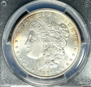 1891�N�� ���[�K����� ~ PCGS MS 65 ~�����X�^�[�R�C��~ �}�[�N�t���[ REF#9973