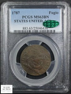 1787N tWI AJO 4 TN RjA 1Zg PCGS MS 63 BN CAC