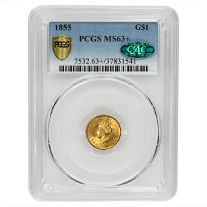 1855N ^Cv2 CfBAEvZXEwbhE_[ $1 PCGS MS 63+ CAC