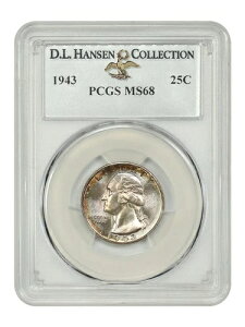 1943N 25Zg PCGS MS68 ex: D.L. nZ - VgNH[^[ - ōiƕ