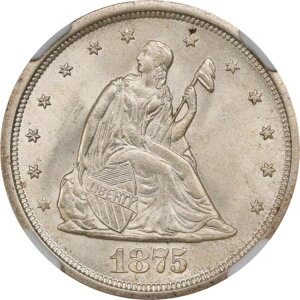 1875-S 20�Z���g�d�� 20C PCGS MS66 �đł������~���g�}�[�N BF-9 �󏭓x-2