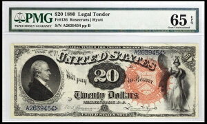 V[Y1880 20h @ʉ Fr. 136 PMG 65EPQ WF ANbh bhV[ XpCNt