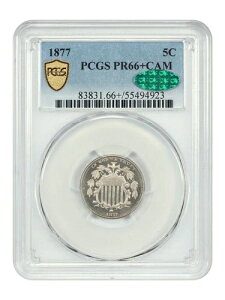 1877N 5C PCGS/CAC PR66+CAM - V[hjbP - 󏭂ȃv[t݂̂̔s