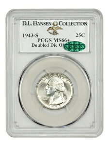 1943-S 25C PCGS/CAC MS66+�i�_�u���_�C�\�ʁjex: D.L. Hansen