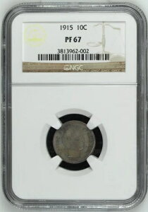 1915�N NGC PR67 ���s����450�� ? $7,250 PCGS P.G. ? ���t���I�o�[�o�[�E�_�C�� 10�Z���g