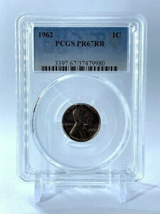 PR67RB 1962�N ���b�h�u���E�� �����J�[�� �y�j�[ PCGS �O���[�h 1�Z���g �v���[�t�R�C�� ���Ɋ󏭂�1�Z���g