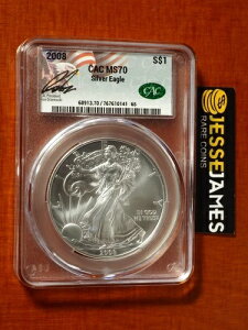 2008 $1 AJ Vo[ C[O CAC MS70 EhWFEbL MTC胉x