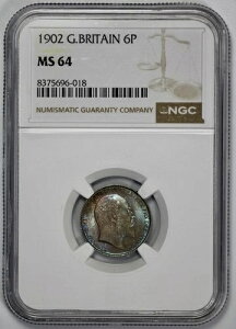 1902N CMX  6yX VbNXyX NGC MS 64 ʒ