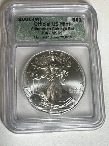 2000Nȍ~iWjICG MS69u~jAݕZbgvAJVo[C[O 75K s
