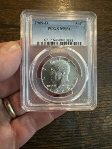 WEFEPlfB JFK  PCGS n[th MS64 Be[Wn fo[ 1969N