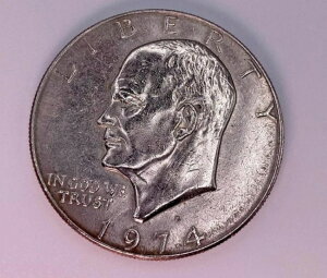 1974-D アイゼンハワー ダラー 1 ドル硬貨 ? タイプ 3 裏面 ? デンバー造幣局 ? XF コンディション