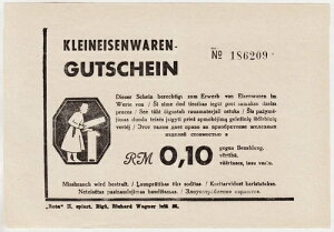 ESTLAND -LETTLAND -LITAUEN Vaucher KR64 0.10 RM Reichsmark 1942 UNC X[ ^