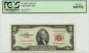 1953A 2�h���@��ʉ݃X�^�[�m�[�g PCGS Gem 66 PPQ