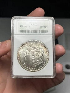 MS65 1881-S �����K���E�_���[ ANACS �\�[�v�{�b�N�X MS65 GEM ���b�N�X 66 ���C�g�g�[��