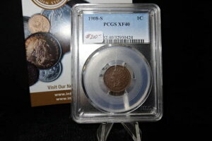 1908-S �C���f�B�A���w�b�h�E�X���[���Z���g�BPCGS�O���[�h XF40�B�X�ܔԍ� 08512
