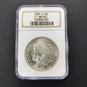 1881�N S $1 NGC�O���[�h MS 65 �����K����� 119644-013 �T���t�����V�X�R������