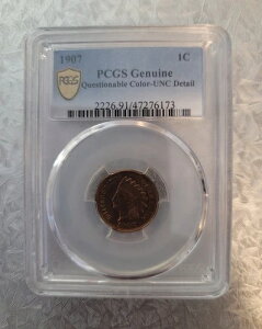 1907NCfBAZgyj[ ---- NGXgJ[ Unc ڍ PCGS