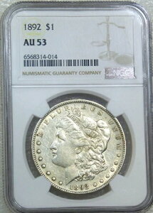 1892�N P �����K����� NGC AU53 �u���C�g���X�^�[ PQ �ŋߊӒ� #E324A