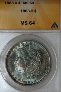 1883 O $1 MS 64AANACSAK݁A~XEoeBEwbhEh $1