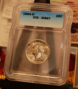 1964-D �󏭃W���[�W�E���V���g�� �N�H�[�^�[ �O���[�h MS 67 ICG �艿 $300.00