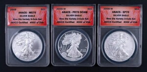 2008�N �A�����J�� �V���o�[ �C�[�O�� �j���[�_�C �o���G�e�B ANACS MS/PR/SP70 3���Z�b�g BB002