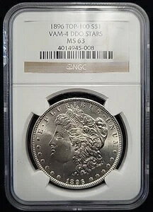 1896�N �����K�� �V���o�[�_���[ VAM-4 DDO STARS NGC MS63 | TOP 100 | �_�u���_�C �I�u�r���[