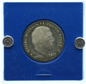 東ドイツ記念硬貨 10マルク 1981年 ゲオルク・ヴィルヘルム・フリードリヒ・ヘーゲル 銀貨 J 1581-